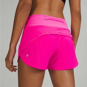Lululemon Speed Shorts Pow Pink